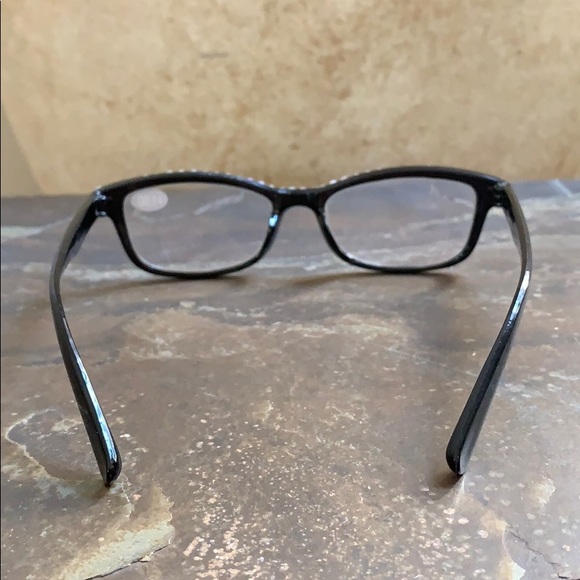 NWT Black W/ AB Crystals Bling Reader Glasses 1.00 - Picture 4 of 10